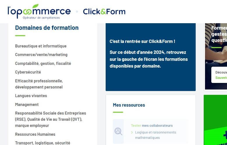 La plateforme Click&Form est ouverte !